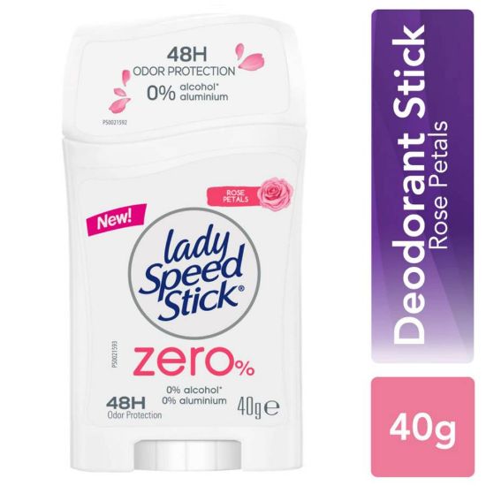 صورة Lady Speed Stick Zero% Antiperspirant Stick Rose Petals 40g