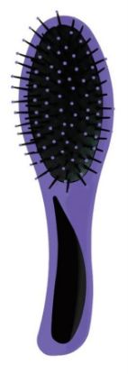 Picture of INTERVION HAIR BRUSH VIOLET & BLACK 89900