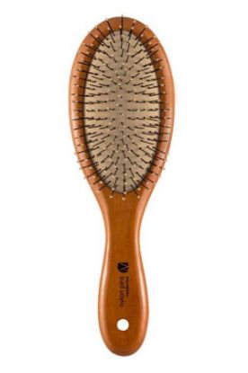 Picture of INTERVION HAIR BRUSH WOODEN W NYLON PINS 9733