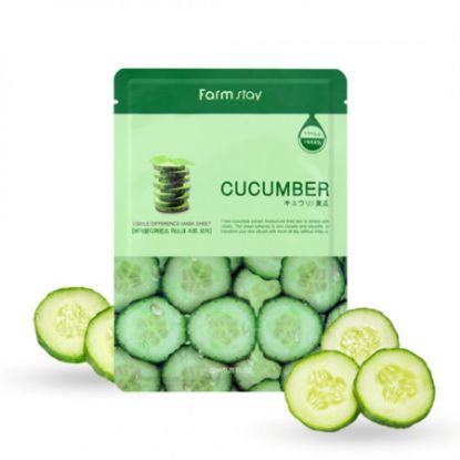 Picture of FARMSTAY VISIBLE DIFFERENCE CUCUMBER MASK SHEET 23ML