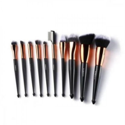 Picture of FLORUCCI 10-PIECE PROFESSIONAL MAKEUP BRUSH SET WITH STORAGE