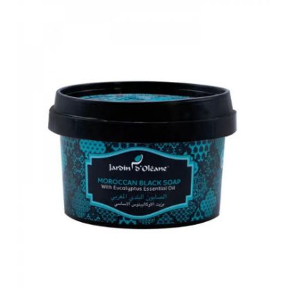 Picture of JARDIN D OLEANE MOROCCAN BLACK SOAP EUCALYPTUS OIL 250 G