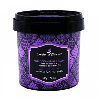 Picture of JARDIN D OLEANE MOROCCAN BLACK SOAP GHASSOUL&ROSEMARY 500 G