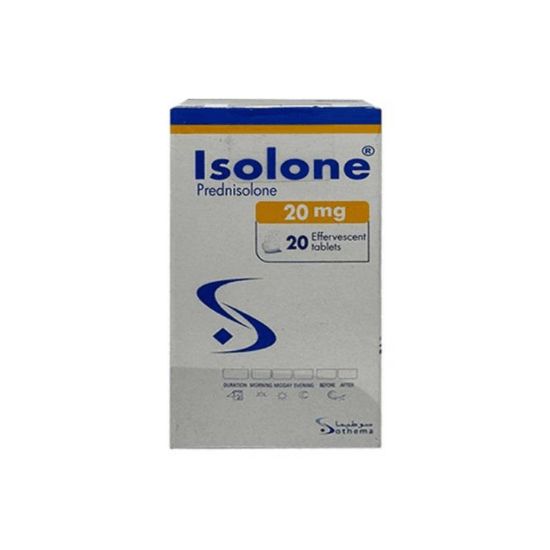 Picture of ISOLONE 20 MG 20 EFFERVESCENT TAB
