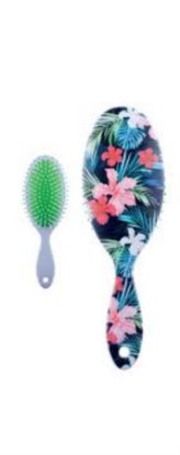 Picture of INTERVION HAIR BRUSH FOREST FLOWERS 87258