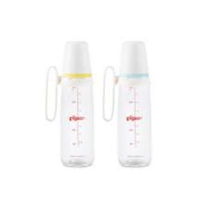 Picture of PIGEON K8 FLEXIBLE GLASS BOTTLE 4+M 240ML WITH HANDLE A226-2