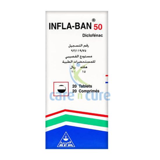 Picture of INFLA BAN 50MG 20TAB WS