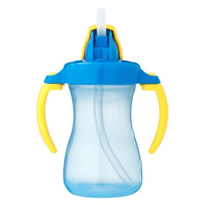 Picture of PIGEON PETITE STRAW BOTTLE - BLUE - 150 ML