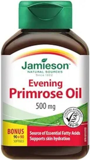 Picture of GT EVENING PRIMROSE OIL 500 MG 90 SOFTGELS JAMIESON