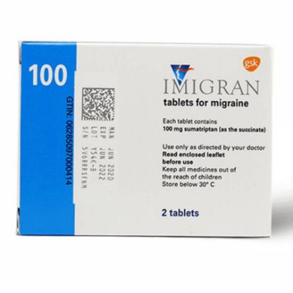 Picture of IMIGRAN 100 MG 2 TAB
