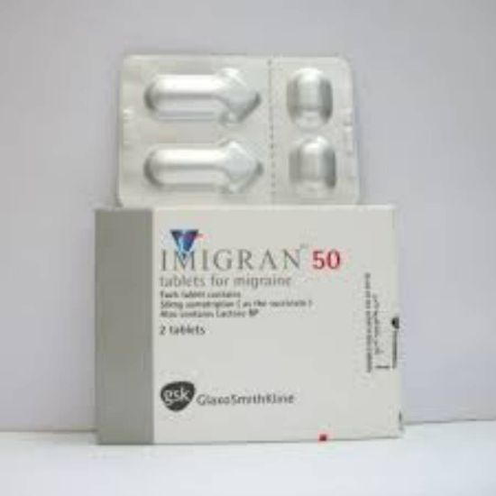 Picture of IMIGRAN 50 MG 2 TAB