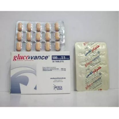 Picture of GLUCOVANCE 500 MG/2.5 MG 30 TAB