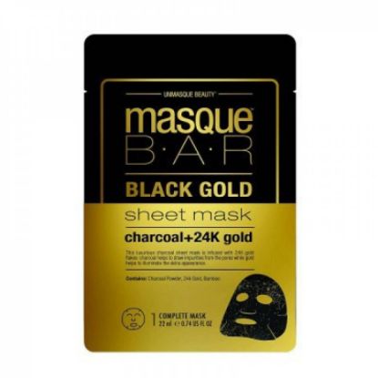 Picture of MASQUE BAR BLACK GOLD SHEET MASK15ML