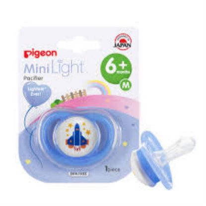 Picture of PIGEON MINILIGHT PACIFIER SINGLE (M) BOY AIRPLANE
