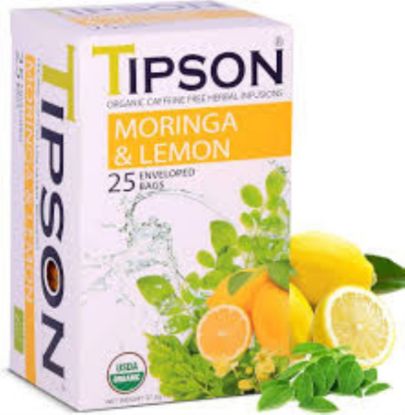 Picture of TIPSON ORGANIC MORINGA WITH LEMON 25 TEA BAG
