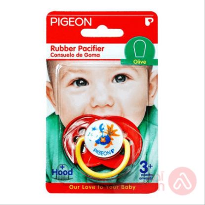 Picture of PIGEON RUBBER PACIFIER 3+M OLIVE N861-8611