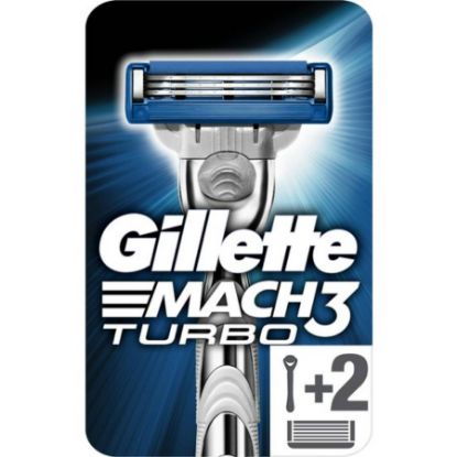 Picture of GILLETTE MACH 3 TURBO RAZOR+2 BLADES 32389-0866-20942