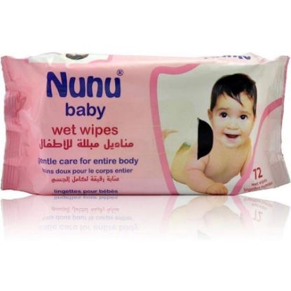 Picture of NUNU BABY WIPES 72 PCS#
