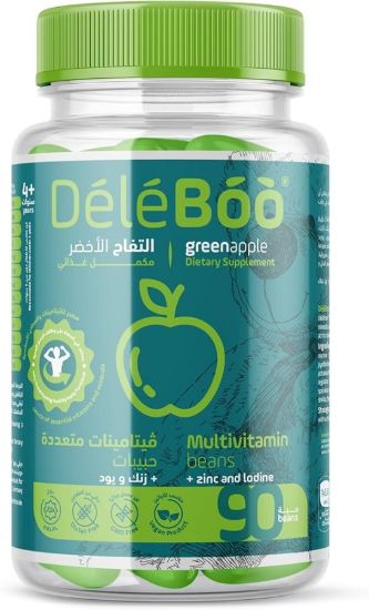 Picture of DELEBOO MULTIVITAMIN +ZINC APPLE 90 BEANS