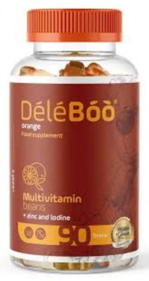 Picture of DELEBOO MULTIVITAMIN + ZINC ORANGE 90 BEANS