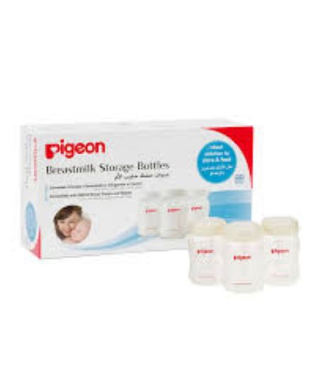 صورة Pigeon Breast Milk Storage Bottles 160 ml - 3 Pcs