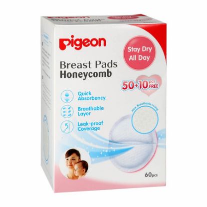 Picture of PIGEON BREAST PADS HONEYCOMB 50+10 PCS FREE 5938
