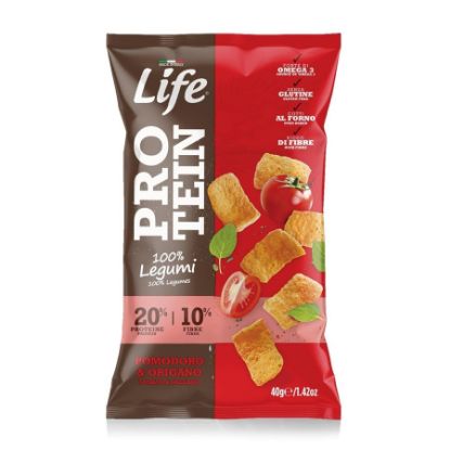 Picture of LIFE SNACK LEGUMES LIFE TOMATO AND OREGANO PROTEIN 40 G