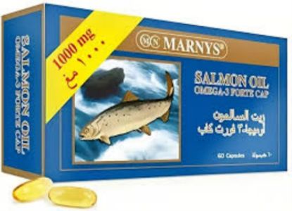 Picture of SALMON OIL 1000 OMEGA 3 FORTE 60 CAP MARNYS