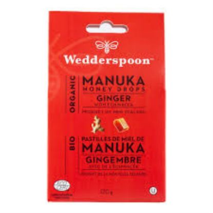 Picture of WEDDERSPOON MANUKA HONEY DROPS GINGER 120GM 2485