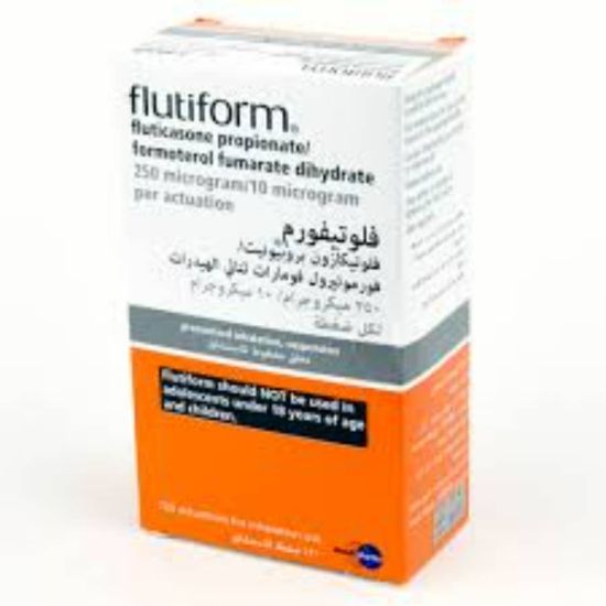Picture of FLUTIFORM INHALER 250/10MCG INHALER WS