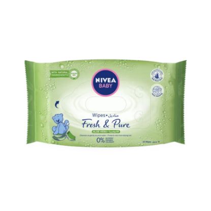 Picture of NIVEA BABY WIPES FRESH & PURE 63 PCS 86247-4726