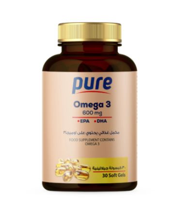 Picture of PURE OMEGA 3  600 MG 30 CAP