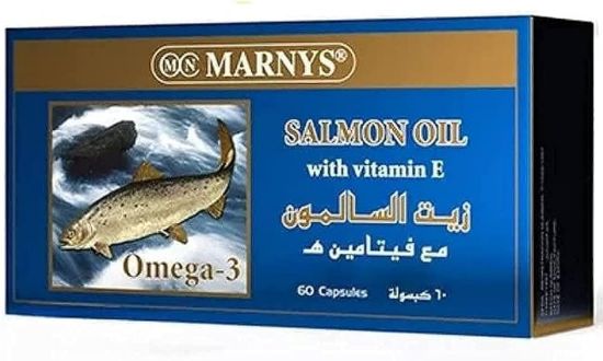 Picture of SALMON OIL WITH VIT E  60 CAP MARNYS