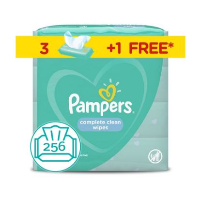 Picture of PAMPERS WIPES COMPLETE CLEAN 3 X (3+1) X 64 - 3526 - 4032