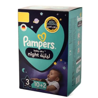 Picture of PAMPERS NIGHT 3 - 10+2 DIAPERS 5289