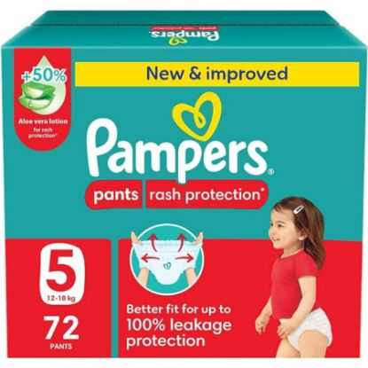 Picture of PAMPERS PANTS SIZE 5 (1X72 JUNIOR BOX)