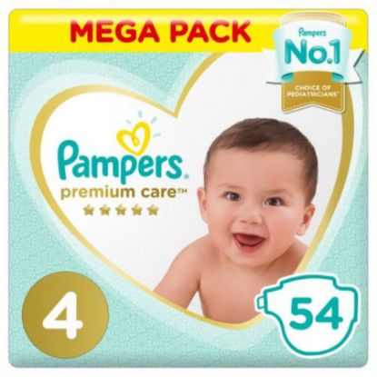 Picture of PAMPERS PREMIUM SIZE 4 (2X54 MEGA PACK)