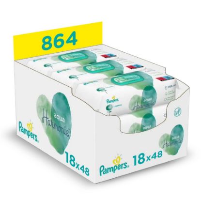 Picture of PAMPERS WIPES PURE AQUA 6 X 144 -1980-4033