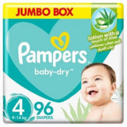 Picture of PAMPERS SIZE 4 JUMBO BOX 96 PIECES