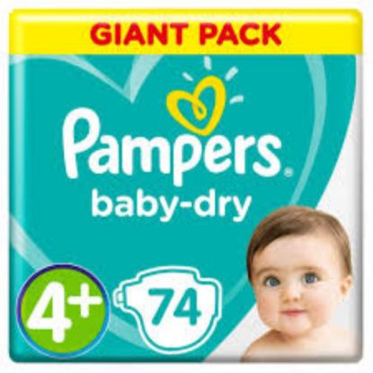 Picture of PAMPERS MEGA LARGE 4+ - 9-20 KG 2 X 74 - 406600-11501324