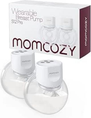 Picture of MOMCOZY S12 PRO HANDS PORTABLE ELECTRIC PUMP, 2 PACK - WHITE