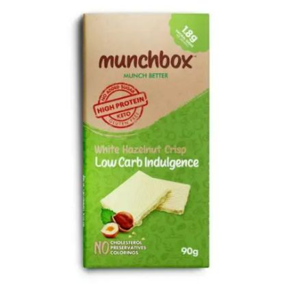 Picture of MUNCHBOX PROTEIN TABLETS WHITE HAZELNUT CRISP 90GM