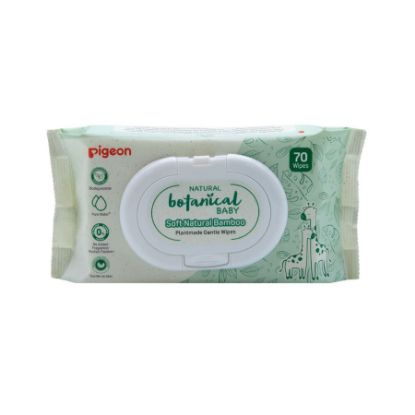 Picture of PIGEON BOTANICAL BABY PLANT MADE GENTLE WIPES 70 PCS 5531