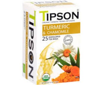 Picture of TIPSON ORGANIC TURMERIC & CAMOMILE 25 TEA BAG