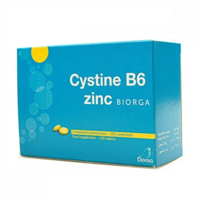Picture of CYSTINE B6 ZINC BIORGA 120 TAB