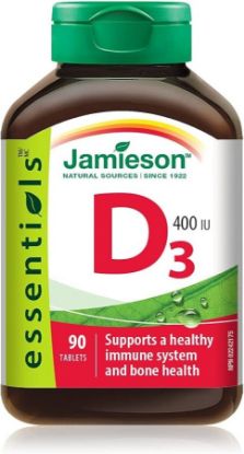 Picture of GT VITAMIN D3 400 IU 10 MCG 90 TAB JAMIESON