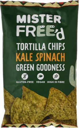 Picture of MR. FREED KALE  SPINACH TORTILLA CHIPS  12 X 135 GR