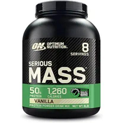 Picture of ON SERIOUS MASS GAINER POWDER VANILA 6 LBS