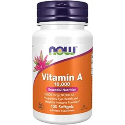 Picture of NOW FOODS VITAMIN A 10000 IU 100 SOFTGELS