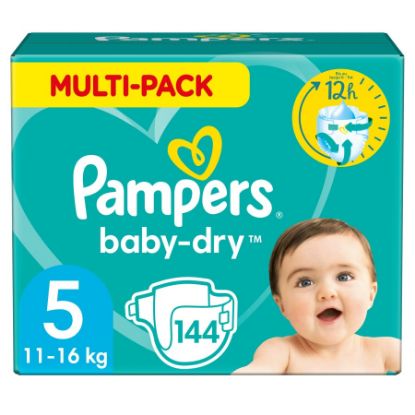 Picture of PAMPERS JUMBO NEW BABY - DRY 5+ 13-20 KG 3 X 44 PCS 11501440